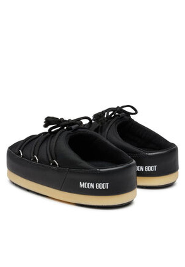 Moon Boot Klapki Evx 80D1470030 Czarny. Kolor: czarny. Materiał: skóra