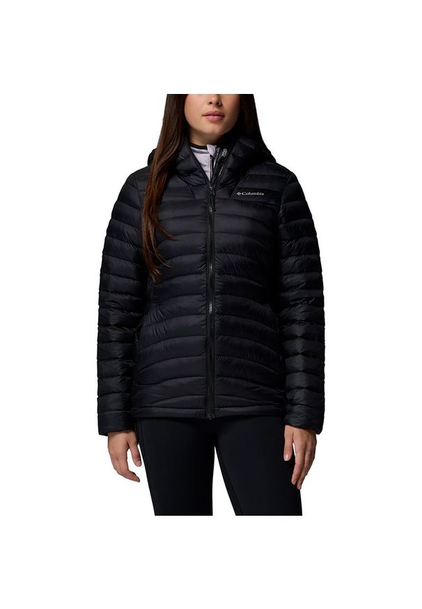 columbia - Kurtka damska Columbia Corelite 2133521010 - czarna. Okazja: na co dzień. Typ kołnierza: kaptur. Kolor: czarny. Materiał: materiał, nylon, puch. Wzór: aplikacja. Sezon: zima. Styl: casual