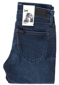 Lee - SPODNIE DAMSKIE LEE SCARLETT CROPPED POLISHED INDIGO L30CRKKD 112106385