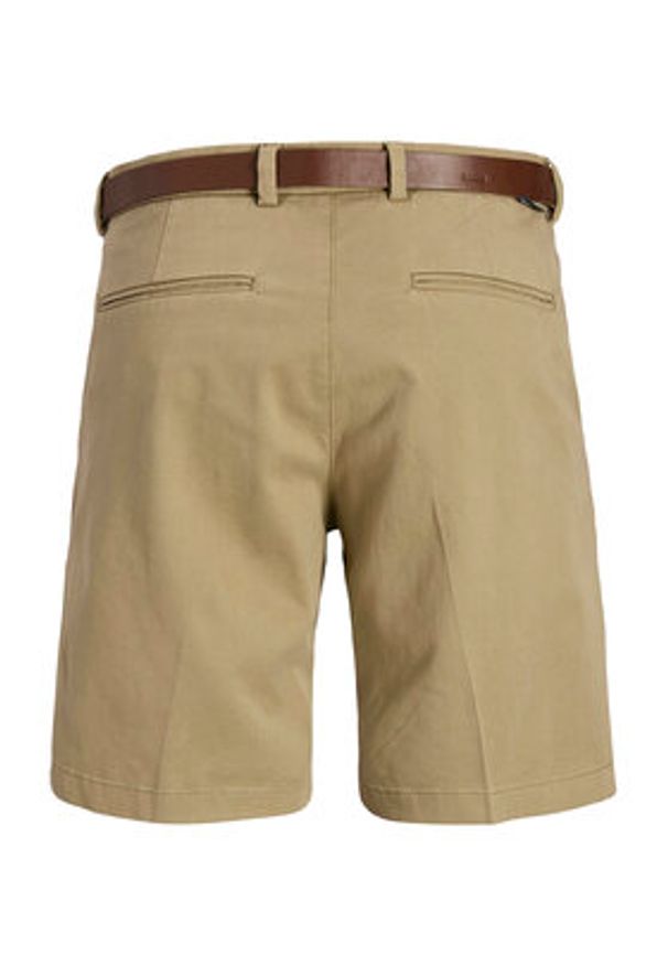 Jack & Jones Szorty materiałowe Marco 12269368 Brązowy Regular Fit. Kolor: brązowy. Materiał: bawełna