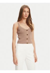Guess Top W5YR10 Z0130 Zielony Regular Fit. Kolor: zielony. Materiał: syntetyk