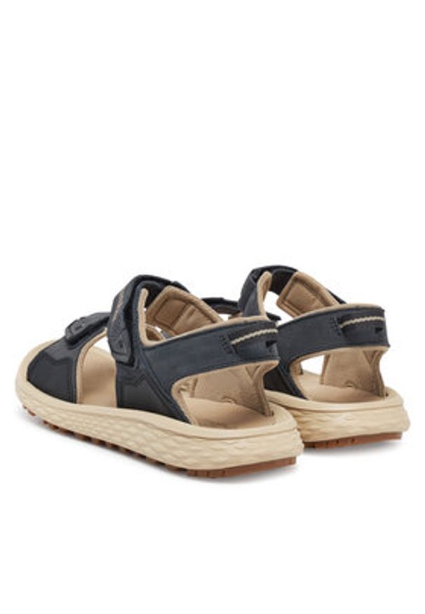 columbia - Columbia Sandały Konos Hiker 2-Strap 2121561 Czarny. Kolor: czarny. Materiał: skóra, zamsz