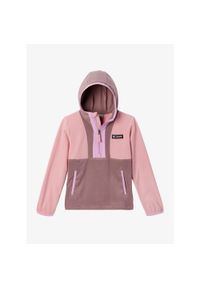 columbia - Bluza z kapturem chłopięca Columbia Back Bowl Lite Half Zip Hoodie. Typ kołnierza: kaptur. Kolor: różowy. Sport: turystyka piesza