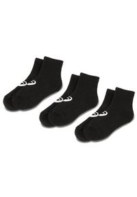 Zestaw 3 par niskich skarpet unisex Asics - 3PPK Quarter Sock 155205 Black 0900. Kolor: czarny. Materiał: bawełna, poliester, elastan, poliamid, materiał #1