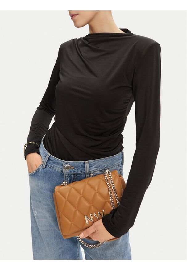 Nine West Torebka CEO-CHARLOTTE-I-S22558 Brązowy. Kolor: brązowy