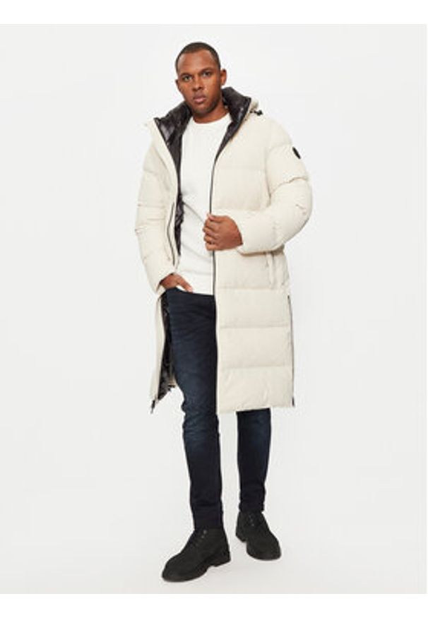 Woolrich Kurtka puchowa Sierra CFWOOU0805MRUT3107 Beżowy Regular Fit. Kolor: beżowy. Materiał: syntetyk