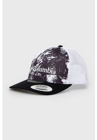 columbia - Columbia Czapka kolor biały z nadrukiem. Kolor: biały. Wzór: nadruk