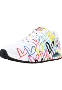 skechers - Buty SKECHERS UNO-SPREAD THE LOVE Wielokolorowy. Kolor: wielokolorowy. Materiał: materiał, syntetyk, guma. Model: Skechers Sport. Sport: turystyka piesza #1