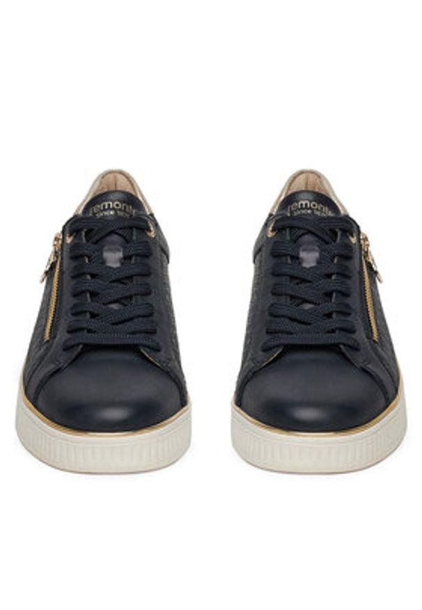 Remonte Sneakersy D2E00-14 Granatowy. Kolor: niebieski. Materiał: skóra, syntetyk