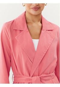 Vero Moda Trencz Billie Daisy 10281638 Różowy Regular Fit. Kolor: różowy. Materiał: syntetyk #5