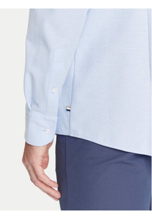 BOSS Koszula P-Hank 50527675 Błękitny Slim Fit. Kolor: niebieski. Materiał: bawełna