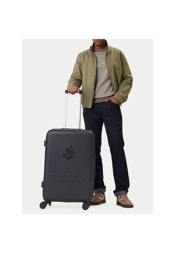 Walizka średnia Beverly Hills Polo Club. Kolor: niebieski