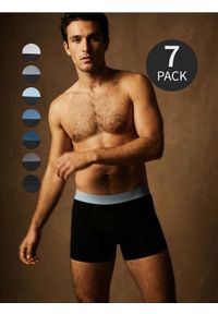 Sinsay - Bokserki OEKO-TEX 7 pack - czarny. Kolor: czarny #1