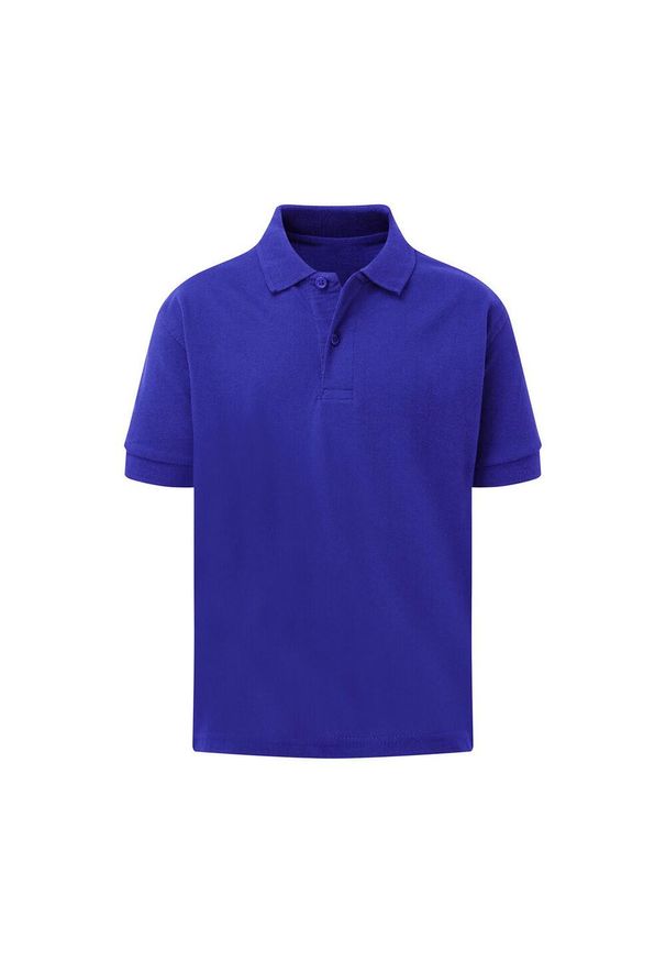 SG - Bawełniana Koszulka Polo Dla Dzieci. Typ kołnierza: polo. Kolor: niebieski. Materiał: bawełna