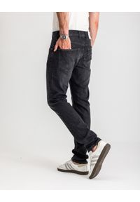 Męskie Spodnie Jeansowe Mustang Style Oregon Tapered Denim Black 1017124 4000 800