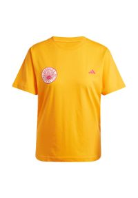 Adidas - Koszulka adidas x FARM Graphic. Kolor: żółty, pomarańczowy, wielokolorowy