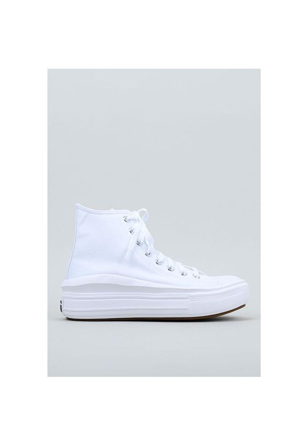 Buty Converse Chuck Taylor All Star Move High Białe. Okazja: na co dzień. Kolor: biały. Materiał: materiał. Model: Converse All Star
