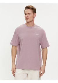 Champion T-Shirt 219787 Fioletowy Regular Fit. Kolor: fioletowy. Materiał: bawełna