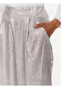 Dixie Spodnie materiałowe PDEPJNA Srebrny Relaxed Fit. Kolor: srebrny. Materiał: syntetyk
