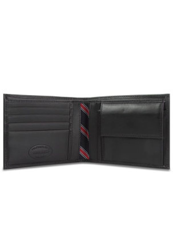 TOMMY HILFIGER - Tommy Hilfiger Duży Portfel Męski Eton Cc And Coin Pocket AM0AM00651 Czarny. Kolor: czarny. Materiał: skóra