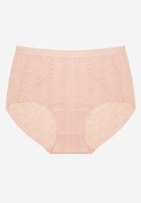 Born2be - Różowa Bielizna Modelująca Majtki z Wysokim Stanem Lilivirae. Stan: podwyższony. Kolor: różowy. Materiał: jeans