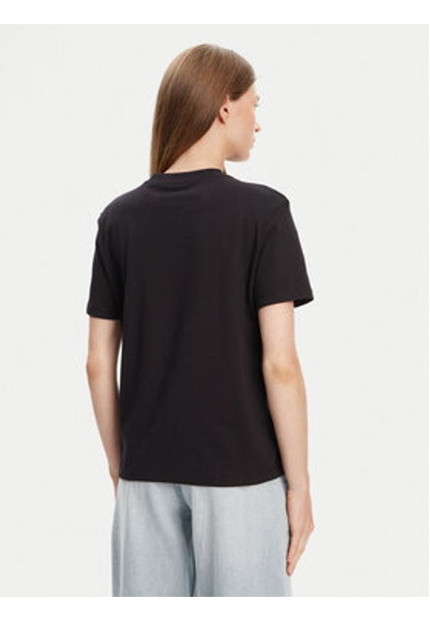 Calvin Klein Jeans T-Shirt Classic Logo LV047C854G Czarny Regular Fit. Kolor: czarny. Materiał: bawełna