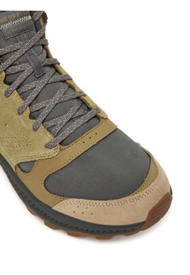 Merrell Trekkingi Tempo Sol Mid J038941 Zielony. Kolor: zielony. Materiał: skóra, zamsz. Sport: turystyka piesza