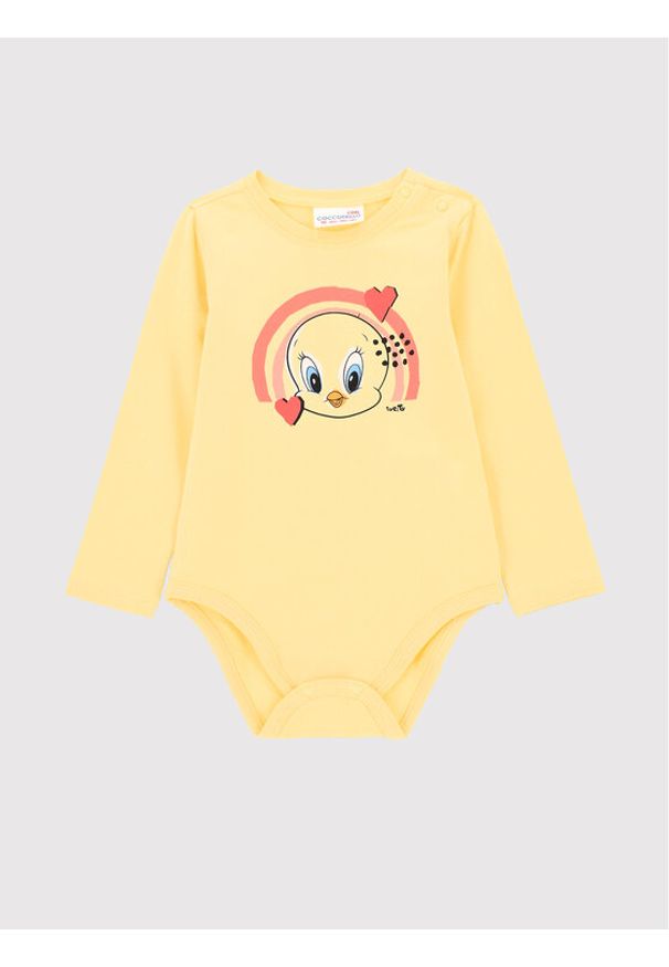 COCCODRILLO - Coccodrillo Body LOONEY TUNES ZC2112103LIG Żółty Regular Fit. Kolor: żółty. Materiał: bawełna