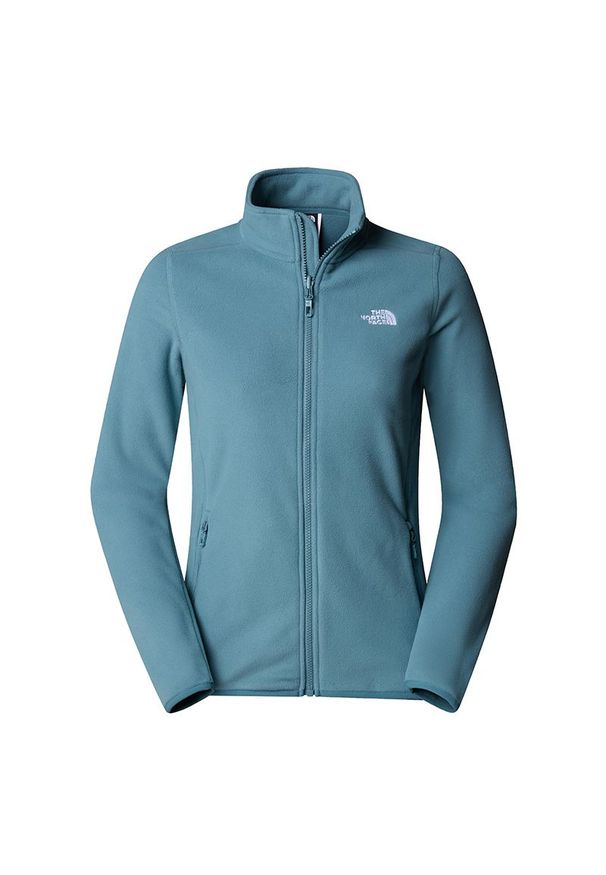 Bluza damska The North Face 100 Glacier Full-Zip Fleece 0A855O4221 - niebieska. Kolor: niebieski. Materiał: dzianina, poliester, polar. Styl: klasyczny. Sport: narciarstwo