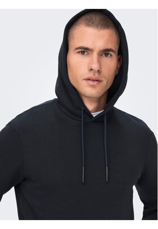 Only & Sons Bluza Cares 22018685 Granatowy Regular Fit. Kolor: niebieski. Materiał: bawełna, syntetyk