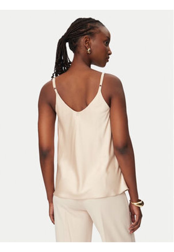 Rinascimento Top CFC0127685003 Beżowy Regular Fit. Kolor: beżowy. Materiał: syntetyk