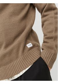 Jack & Jones - Jack&Jones Sweter 12236774 Brązowy Regular Fit. Kolor: brązowy. Materiał: bawełna, syntetyk #3