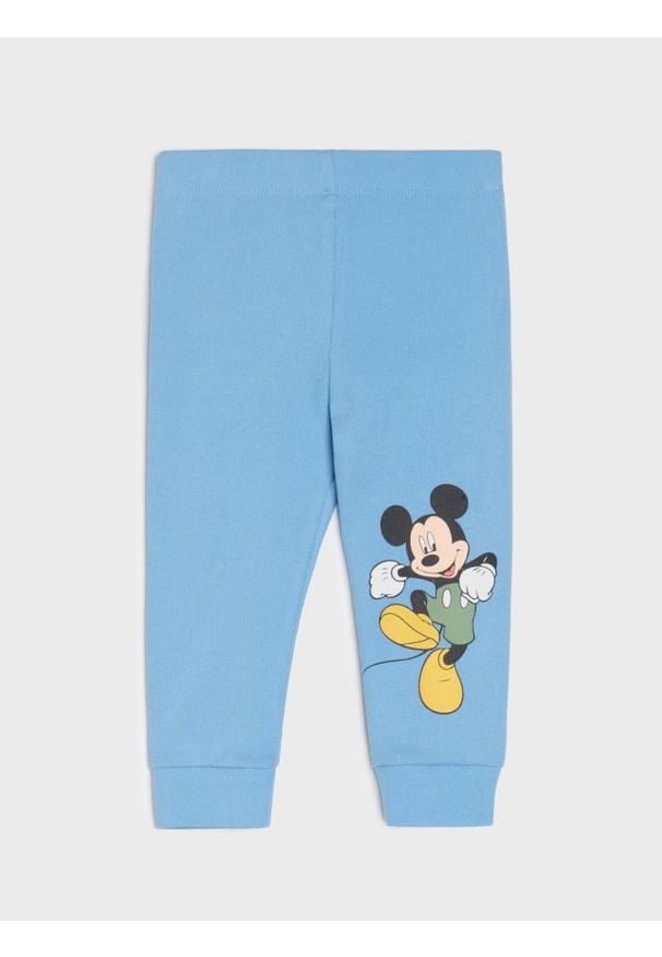 Sinsay - Legginsy Mickey Mouse - mid blue. Wzór: motyw z bajki