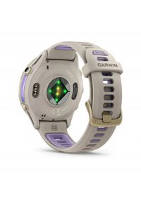 IFIT ICON - Garmin Forerunner® 970 Soft Gold Titanium with French Grey Case and French Grey/Translucent Indigo Band