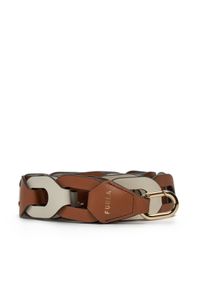 Furla Pasek Damski WK00297 BX3175 3131S Brązowy. Kolor: brązowy. Materiał: skóra