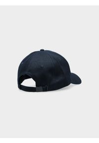 4f - Czapka z daszkiem strapback męska. Kolor: niebieski. Materiał: bawełna #2