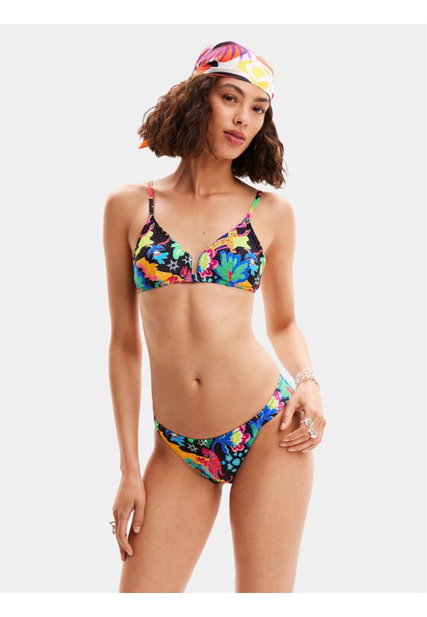 Desigual Dół od bikini Jungle 24SWMK11 Kolorowy. Materiał: syntetyk. Wzór: kolorowy