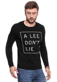 Lee - LONGSLEEVE LEE DON´T LIE TEE LS BLACK L65VEQ01. Długość rękawa: długi rękaw. Wzór: nadruk #8