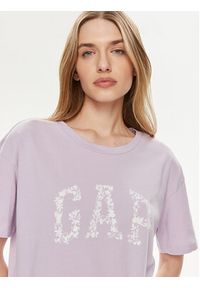 GAP - Gap T-Shirt 875093-02 Fioletowy Relaxed Fit. Kolor: fioletowy. Materiał: bawełna #4