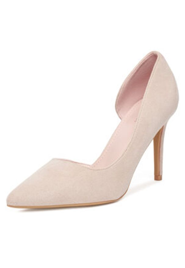 DeeZee Szpilki AB2-1987-1 Różowy. Kolor: różowy. Materiał: materiał. Obcas: na szpilce