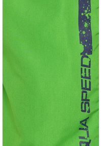 Aqua Speed - Kąpielówki. Kolor: zielony. Materiał: tkanina, poliester. Wzór: gładki, nadruk #3