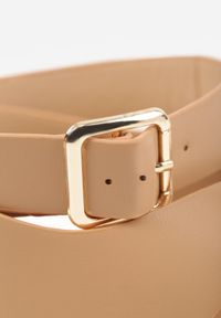 Born2be - Ciemnobeżowe Sandały Japonki z Paskiem na Palec i Paskiem Wokół Kostki Vivanya. Okazja: na co dzień. Zapięcie: pasek. Kolor: beżowy. Sezon: lato. Styl: casual, elegancki #7