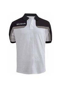 Givova Koszulka Polo Spring Biało-Czarna. Typ kołnierza: polo. Kolor: biały #1