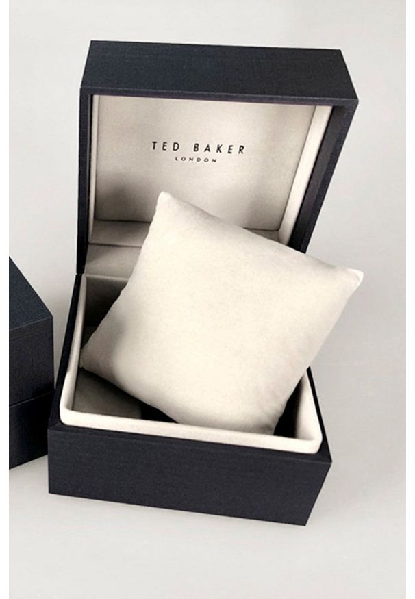 Ted Baker Zegarek damski kolor czarny. Kolor: czarny. Materiał: skóra, materiał