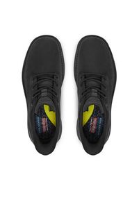 skechers - Skechers Półbuty Lockett 205307 BBK Czarny. Kolor: czarny. Materiał: skóra #4