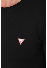Guess - GUESS Czarny męski longsleeve Core Tee, Rozmiar S. Kolor: czarny. Długość rękawa: długi rękaw
