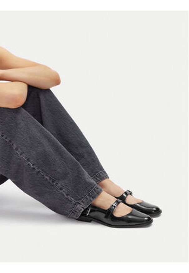 Jenny - JENNY Baleriny CEO-HY2502-1 Czarny. Kolor: czarny. Materiał: materiał