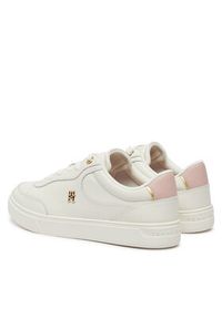 TOMMY HILFIGER - Tommy Hilfiger Sneakersy Essential Chic Court Sneaker FW0FW08322 Biały. Kolor: biały. Materiał: skóra #5