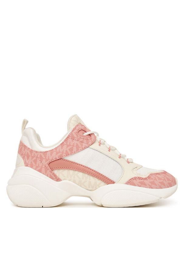MICHAEL Michael Kors Sneakersy Bowie 43T6BWFS1B Różowy. Kolor: różowy. Materiał: skóra