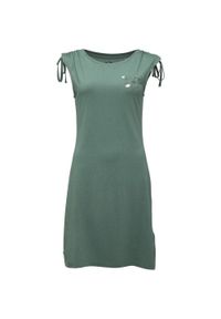 WOMEN'S HEALTH - Sukienka damska LOAP Asasbeda zielona S, 50% bawełna/50% modal. Kolor: zielony. Materiał: bawełna. Wzór: kwiaty. Typ sukienki: sportowe. Styl: elegancki, sportowy #1